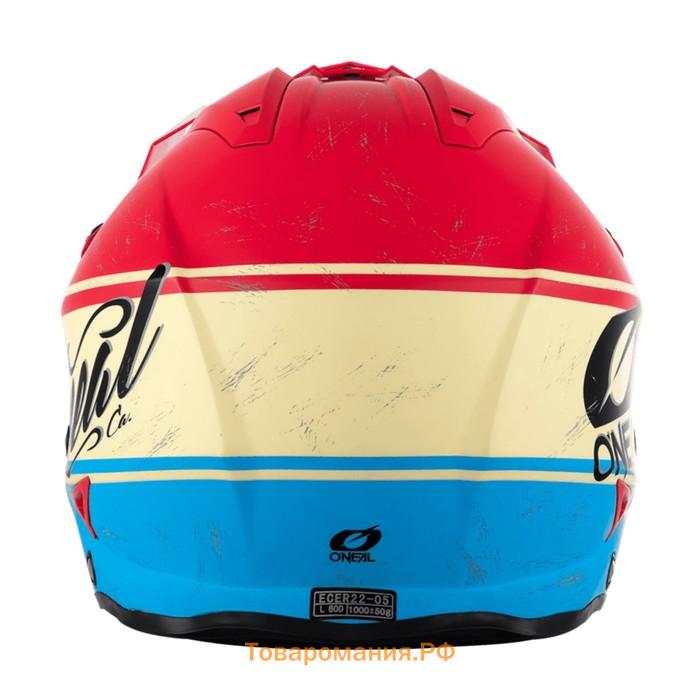 Шлем открытый O'NEAL SLAT VX1, матовый, размер L, красный, синий