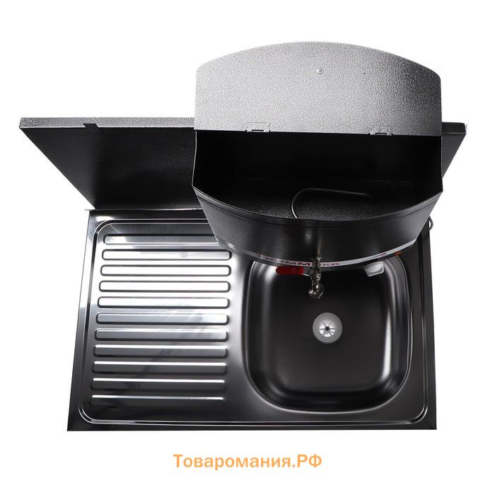 Умывальник «ТермМикс» Тандем, с ЭВН, нержавеющая мойка, 1250 Вт, 17 л, цвет серебро