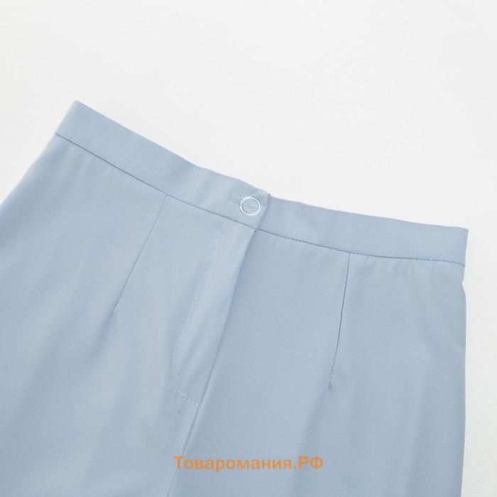 Костюм женский (жакет, брюки) MINAKU: Green trend цвет голубой, размер 46