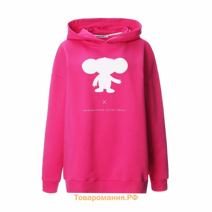 Толстовка женская KAFTAN Чебурашка размер 44-46, розовый