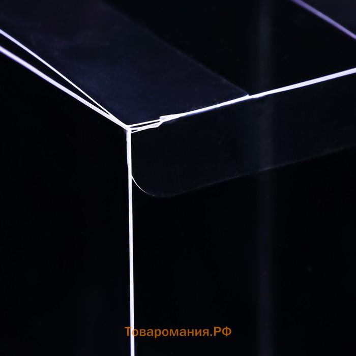 Складная коробка из PVC 9×9×13 см