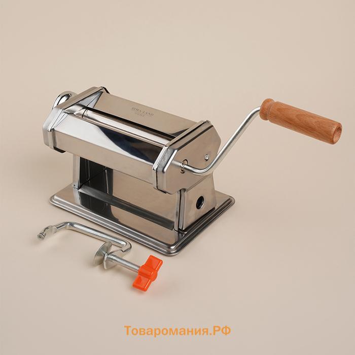 Лапшерезка ручная SL Home «Оливковая роща», 21×15×13.5 см, нержавеющая сталь, серебристая