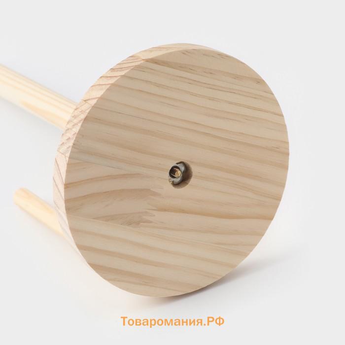 Держатель для бумажных полотенец, с фиксатором, сосна