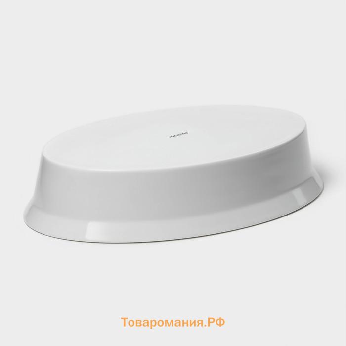 Форма для выпечки из жаропрочного фарфора Magistro White gloss, 2,5 л, 34×22×6,5 см