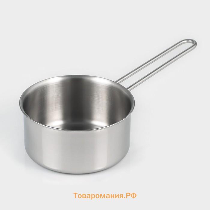 Ковш из нержавеющей стали  «Грейт», 900 мл, индукция