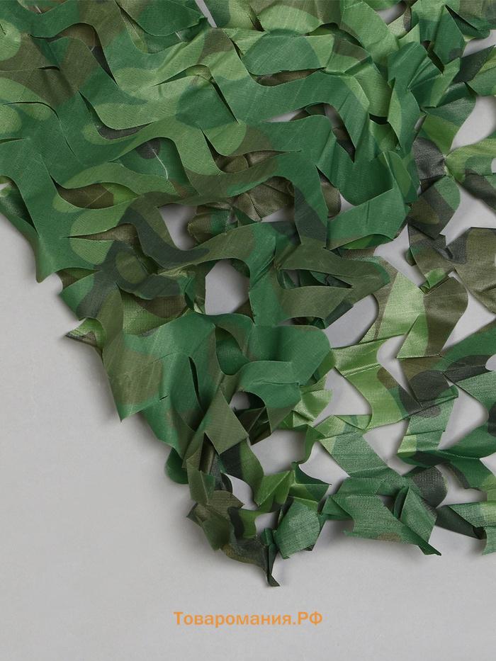Сетка маскировочная, 3×2 м, одинарная, светло-зелёная, коричневая, Greengo