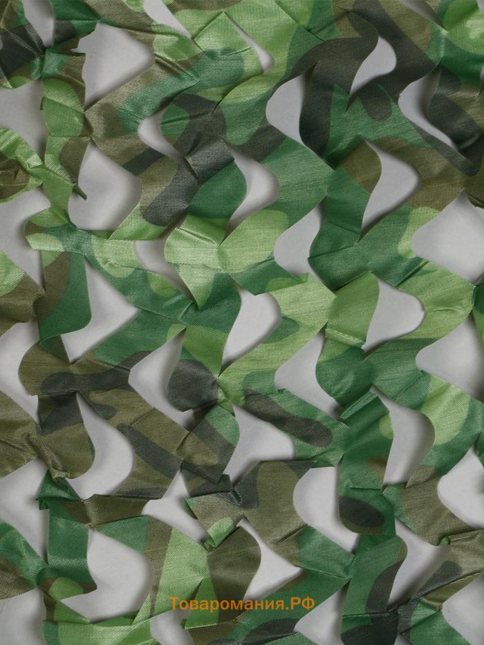 Сетка маскировочная, 3×2 м, одинарная, светло-зелёная, коричневая, Greengo