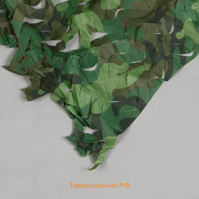 Сетка маскировочная, 4×3 м, одинарная, светло-зелёная, коричневая, Greengo