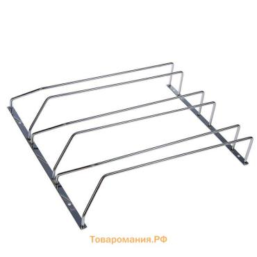 Сушилка для бокалов , 3 направляющих, 34×6.5×33 см, хромированная