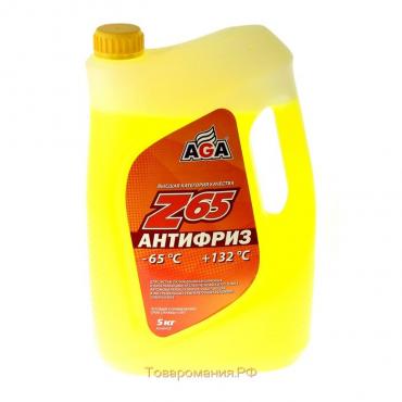 Антифриз готовый AGA -65С/+132С жёлтый, 5 кг