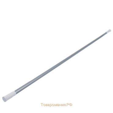 Карниз для ванной , телескопический, d=3.2 см, 140-260 см, серый
