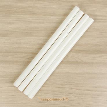 Палочки-дюбели для кондитерских изделий , d=1.8 см, 32 см, 4 шт., пластик, белые