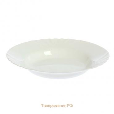 Тарелка глубокая Cadix, 840 мл, d=23 см, цвет белый