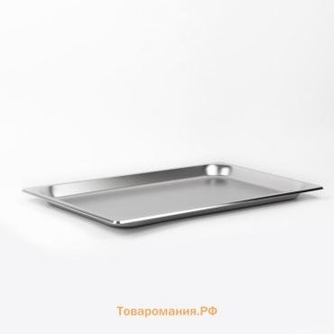Гастроёмкость GN 1/1 Hanna Knövell, 20 мм, 53×32.5×2 см, толщина 0.6 мм, нержавеющая сталь