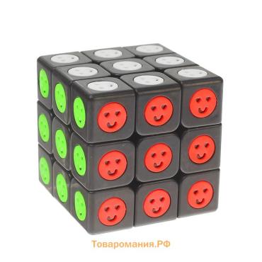 Кубик Рубика, игрушка механическая «Смайлик», 5.5×5.5 см