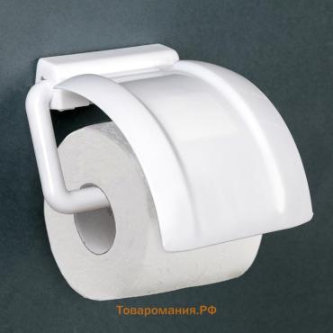 Держатель для туалетной бумаги IDEA, пластик, 6×17×4.5 см, белый