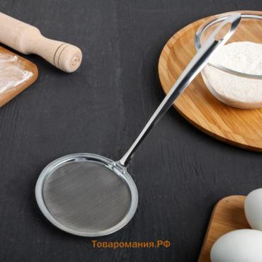 Сито для снятия пены  «Металлик», 26×10 см, нержавеющая сталь
