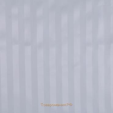 Штора для ванны «Полоска», 180×180 см, полиэстер, цвет белый