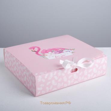 Коробка подарочная, упаковка, «Present for you», 20 х 18 х 5 см