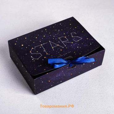 Коробка подарочная, упаковка, «Космос: Stars», 16.5 х 12 х 5 см, БЕЗ ЛЕНТЫ