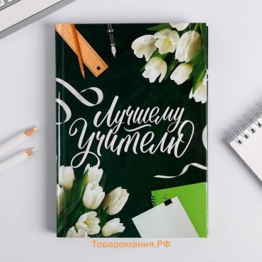 Ежедневник учителя «Лучшему Учителю», формат А5, твёрдая обложка картон 7БЦ, 160 листов