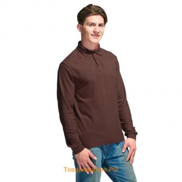 Рубашка мужская, размер 44, цвет тёмно-шоколадный