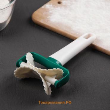 Валик для нарезки из теста KONFINETTA, 16.5×8×4 см, белый