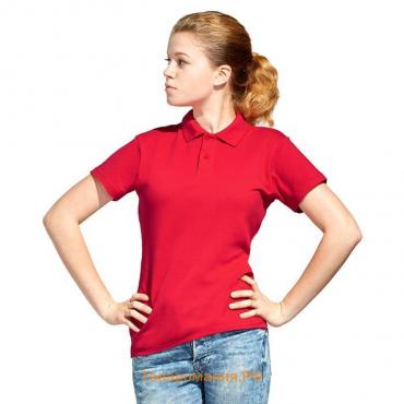 Рубашка унисекс, размер 52, цвет красный
