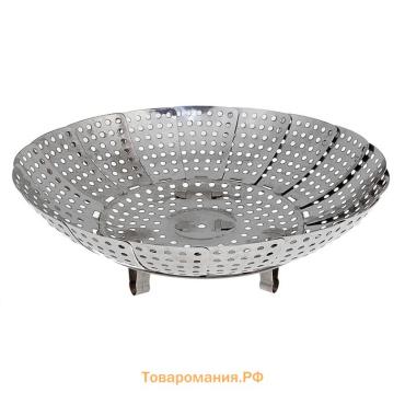 Вставка–пароварка для кастрюли «Цветок», d=22 см, нержавеющая сталь