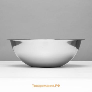 Миска Катунь 6.5 л, d=34 см, толщина 0.4 мм, нержавеющая сталь