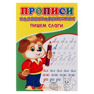 Каллиграфические прописи для малышей «Пишем слоги»