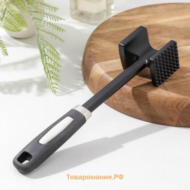 Молоток для мяса  «Сарейп», 26 см, нержавеющая сталь, чёрный