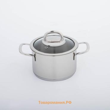 Кастрюля KUKMARA SAFIA, 1.8 л, d=16 см, капсульное дно, индукция, нержавеющая сталь