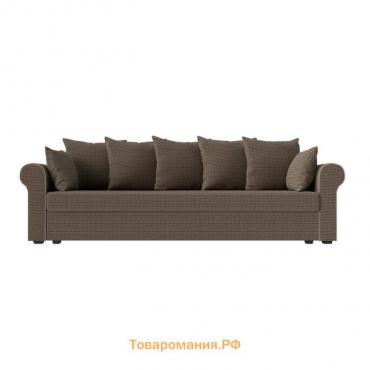 Прямой диван «Рейн», механизм еврокнижка, рогожка, цвет корфу 03 / кант бежевый